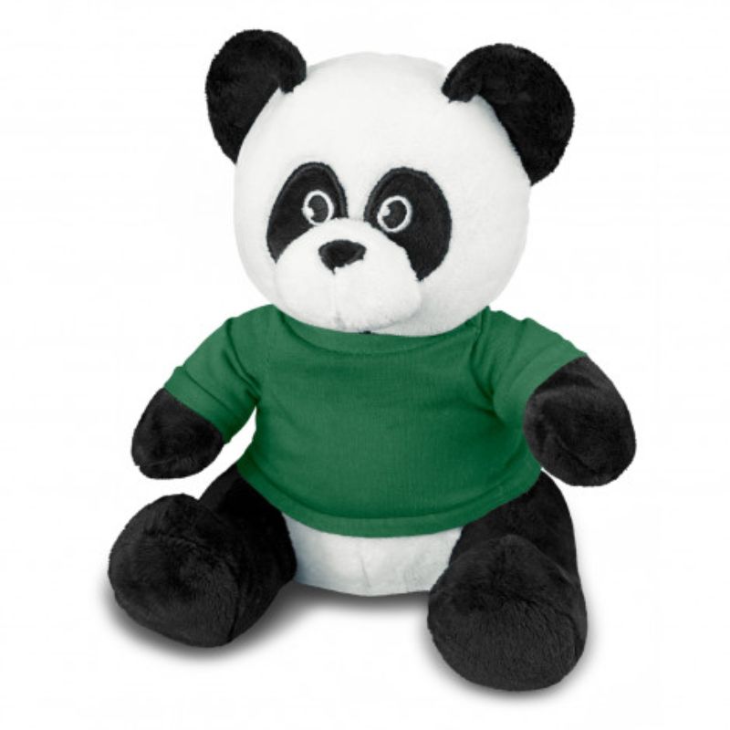 Plush Toy - Panda Black/White/Dark Green (Set of 3)