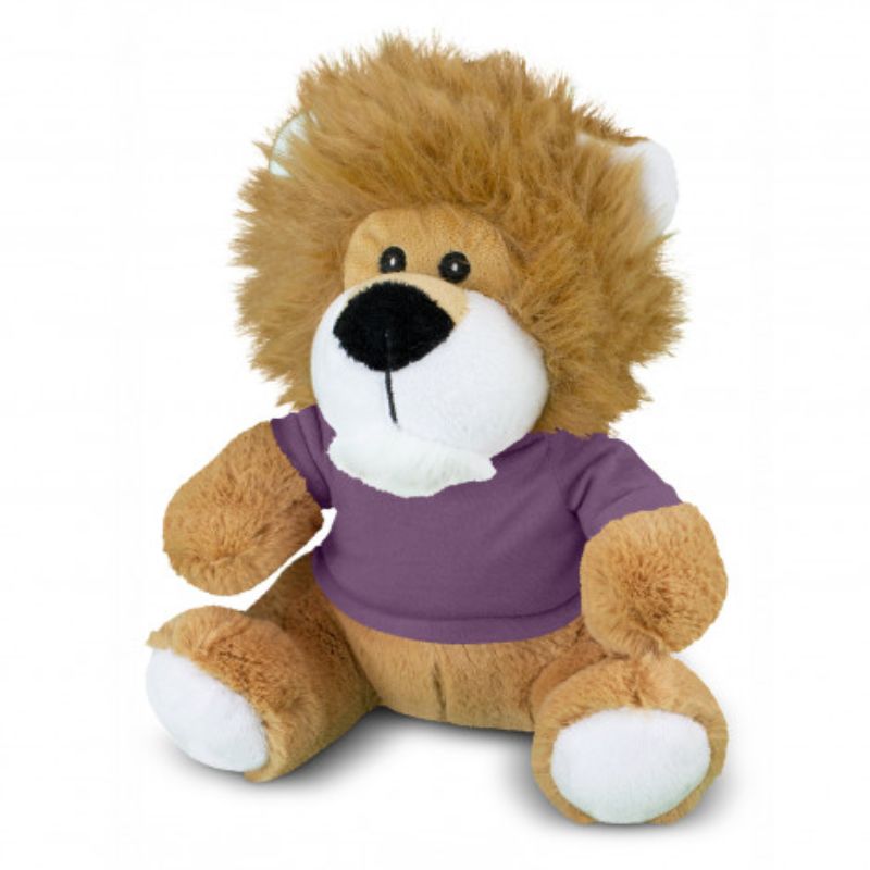 Plush Toy - Lion Light Brown/Purple (Set of 3)