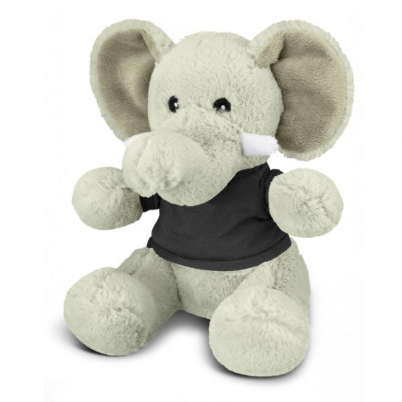 Plush Toy - Elephant Grey/Black (Set of 3)