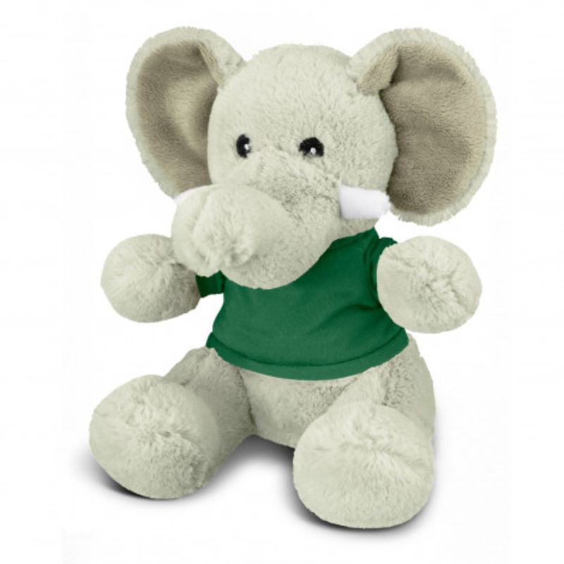 Plush Toy - Elephant Grey/Dark Green (Set of 3)