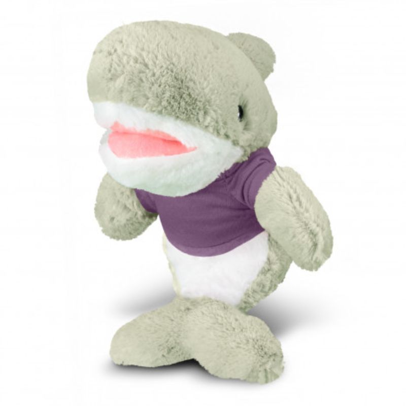 Plush Toy - Shark Grey/White/Purple (Set of 3)