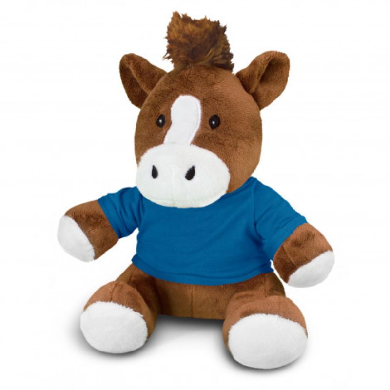 Plush Toy - Horse Brown/Dark Blue (Set of 3)
