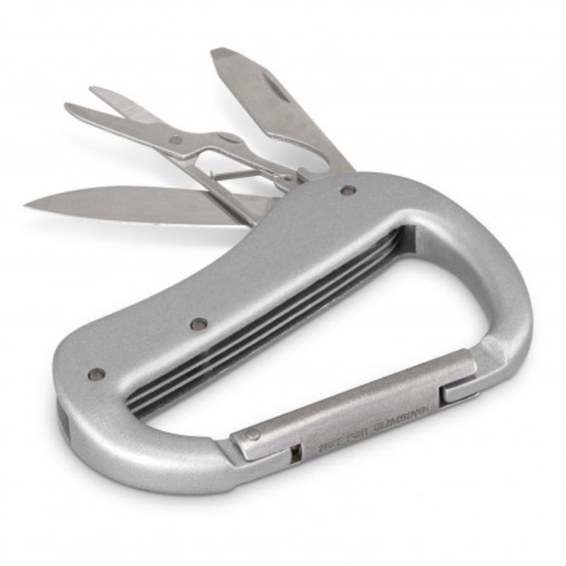 Carabiner Multi Tool - Silver (Set of 12)