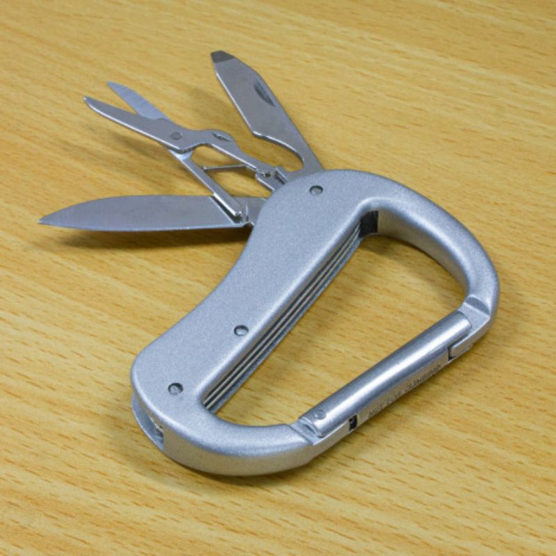 Carabiner Multi Tool - Silver (Set of 12)