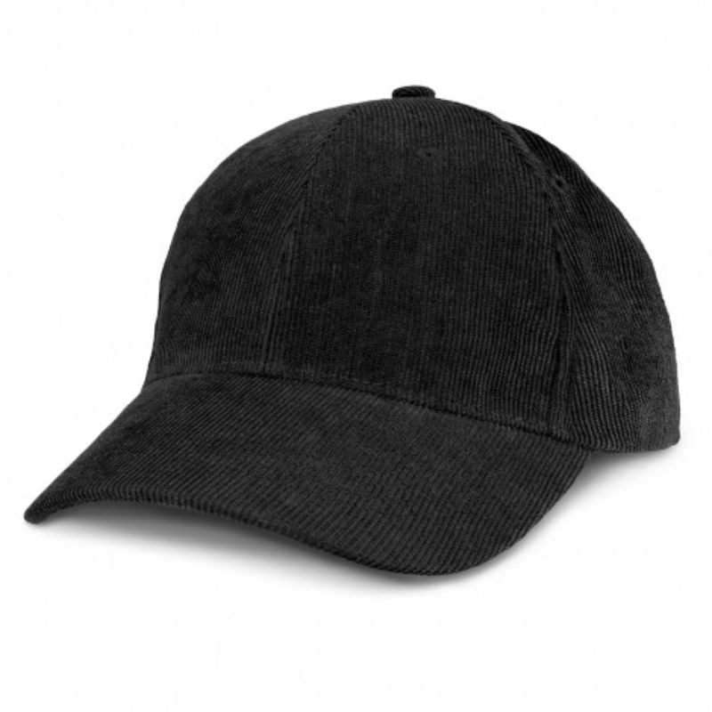 Corduroy Cap - Black (Set of 6)