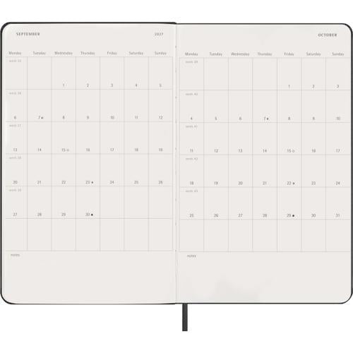 Moleskine Diary 12 Month Daily HC Large Black 2027