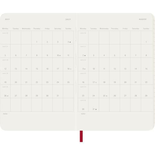 Moleskine Diary 12 Month Daily SC Pocket Scarlet Red 2027