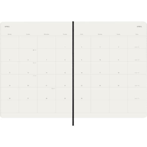 Moleskine Diary 12 Month Monthly SC XL Black 2027