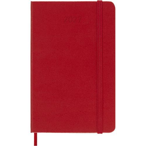 Moleskine Diary 12 Month Weekly + Notes HC Pocket Scarlet Red 2027