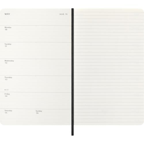 Moleskine Diary 12 Month Weekly + Notes SC Large Black 2027
