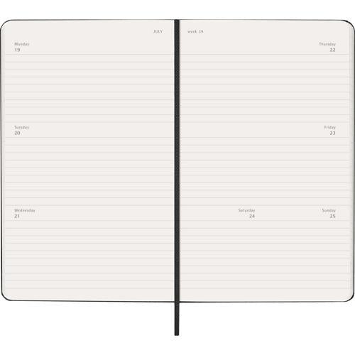 Moleskine Diary 12 Month Weekly Horizontal HC Large Black 2027