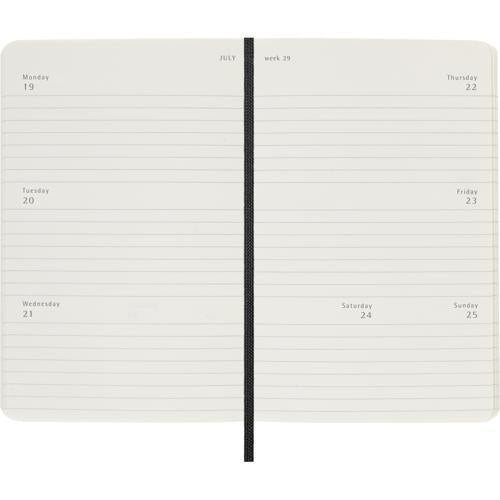 Moleskine Diary 12 Month Weekly Horizontal SC Pocket Black 2027