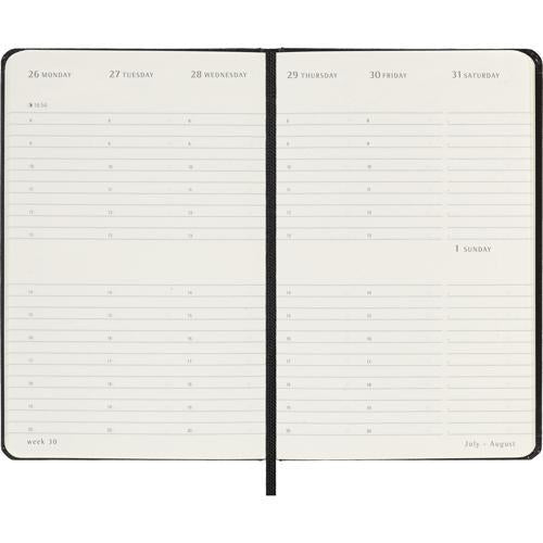 Moleskine Diary 12 Month Weekly Vertical HC Pocket Black 2027