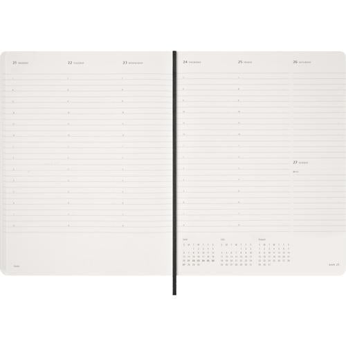 Moleskine Essential Planner 15 Month SC Weekly Vertical XXL Black 2027