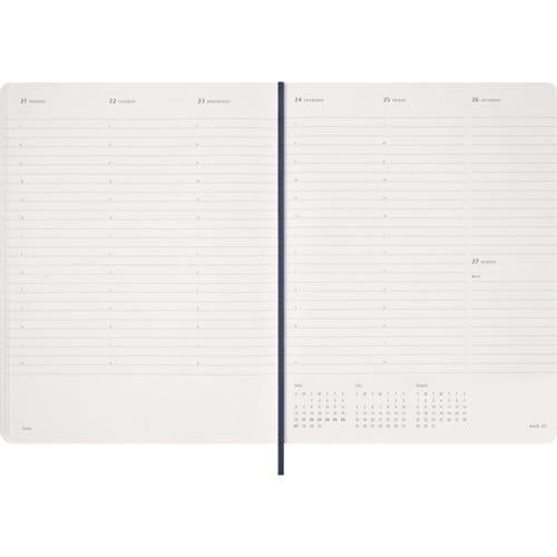 Moleskine Essential Planner 15 Month SC Weekly Vertical XXL Sapphire Blue 2027