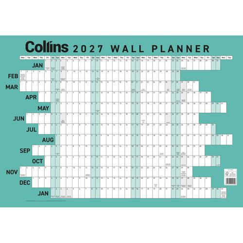 Collins Wallplanner A2 Unlaminated 2027