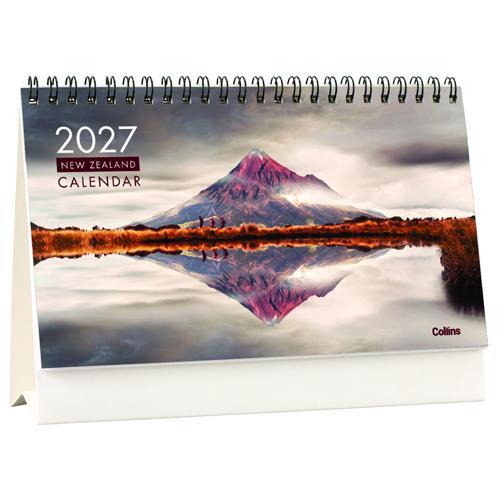 Collins Calendar Flip Over Desk NZ Pictorial 210x150mm 2027