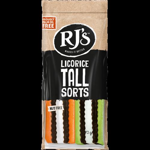 RJ's Licorice Tall Sorts 20 x 70g