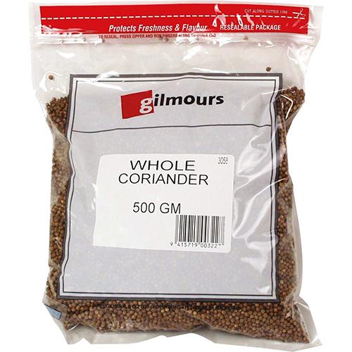 Gilmours Whole Coriander 500g