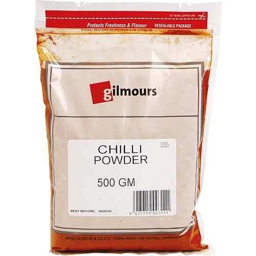 Gilmours Chilli Powder 500g
