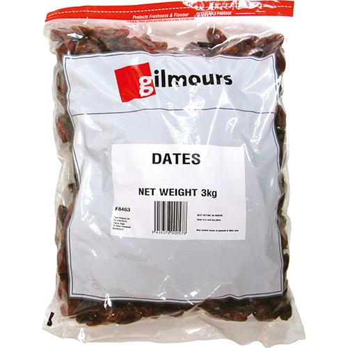 Gilmours Dates Dried 3kg