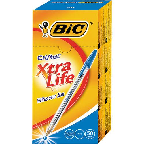 Bic Cristal Blue Pen Medium 50pk