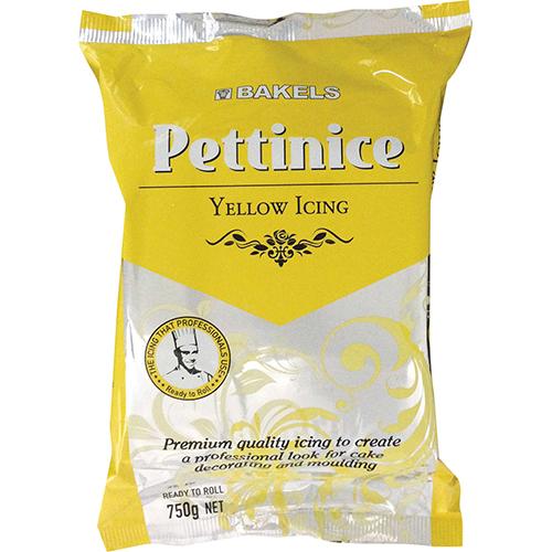 Bakels Pettinice Ready To Roll Yellow Icing 750g