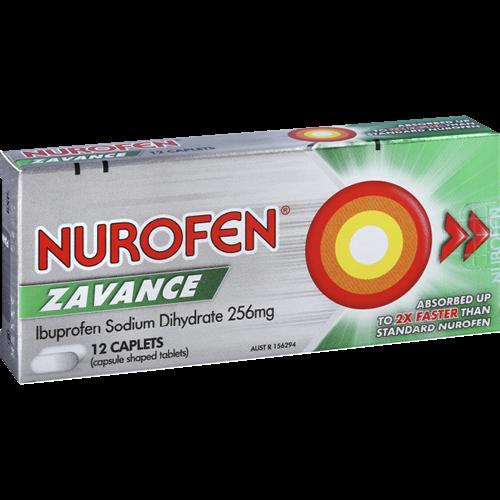 Nurofen Zavance Fast Pain Relief Caplets 12pk