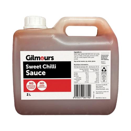 Gilmours Sweet Chilli Sauce 2l