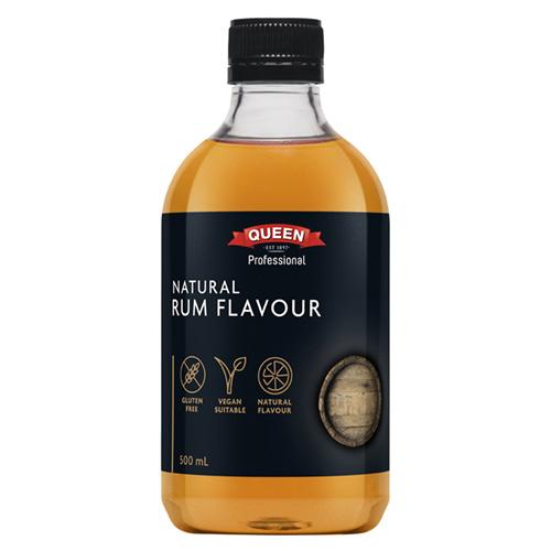 Queen Professional Natural Rum Flavour Essence 500ml