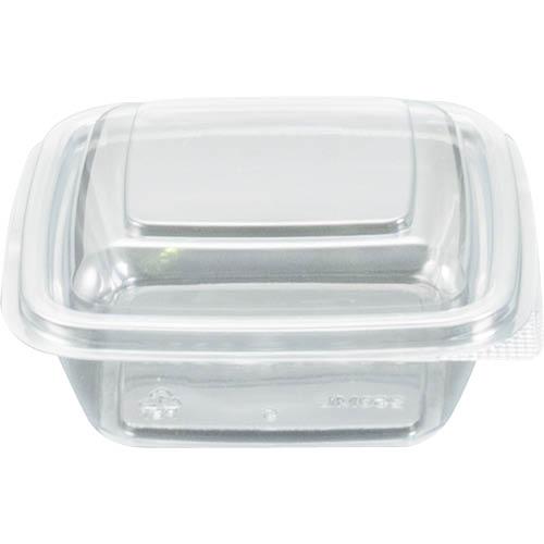 Ikon Cube Clear Container Hinged Lid 250ml 50pk
