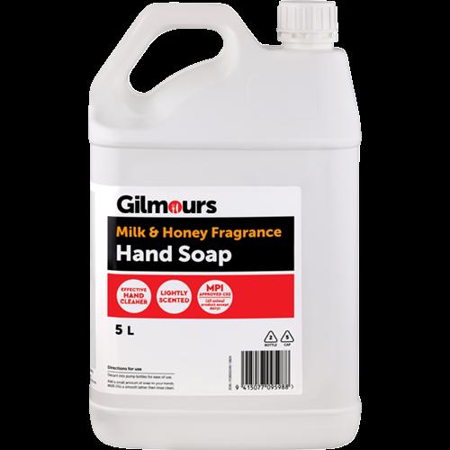 Gilmours Milk & Honey Fragrance Hand Soap 5l
