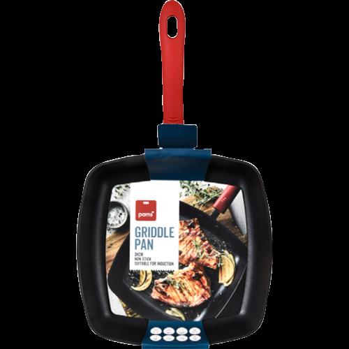 Pams Non Stick Induction Griddle Pan 24cm 1pk