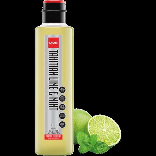 Shott Tahitian Lime & Mint Syrup 1l