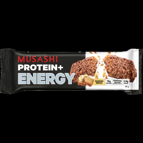 Musashi Banana Bread Protein+ Energy Bar 12 x 58g