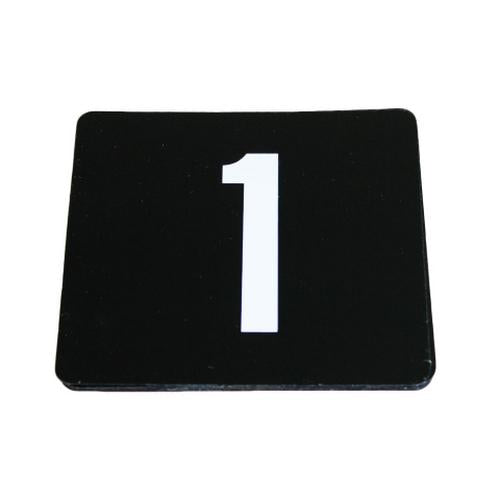 Spunglo Plastic Table Number Set 1 - 50 Black 1pk