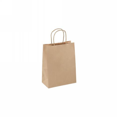 Detpak Small Brown Twist Handle Delivery Bag 50pk