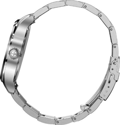 Watch - WENGER Terragraph 43mm SS Case Black Dial SS Bracelet