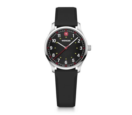 Watch - WENGER City Sport 34mm Black Dial Black Silicone Strap