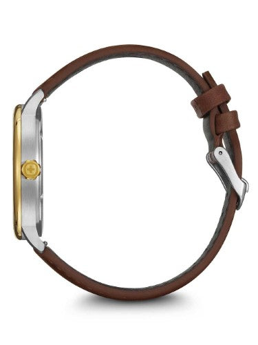 Watch - WENGER Urban Classic 40mm 3N/SST Silv-White Dial, Brown Strap