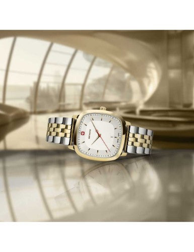 Watch - WENGER Vintage Classic 37mm White Dial 2 Tone