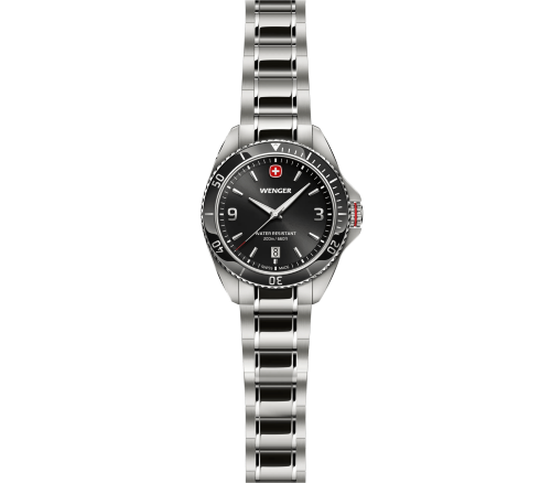 Watch - WENGER Executive 40mm SS Case Black Dial SS Bracelet