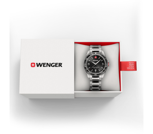 Watch - WENGER Executive 40mm SS Case Black Dial SS Bracelet