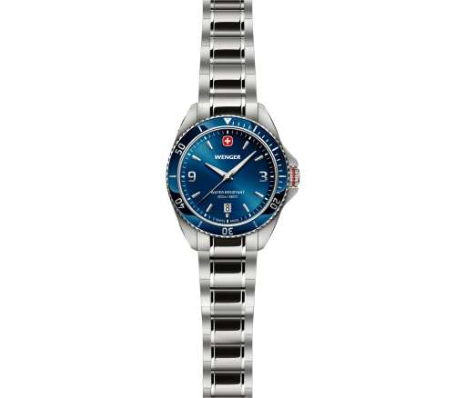 Watch - WENGER Executive 40mm Blue Dial SS Bracelet