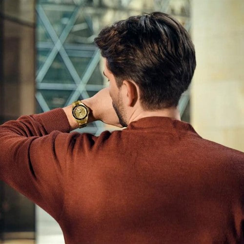 Watch - WENGER Executive 40mm Gold SS Case & Bracelet Gold Dial
