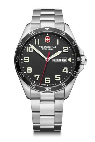 Watch - VICTORINOX FieldForce 42mm SS Bracelet - Black Dial