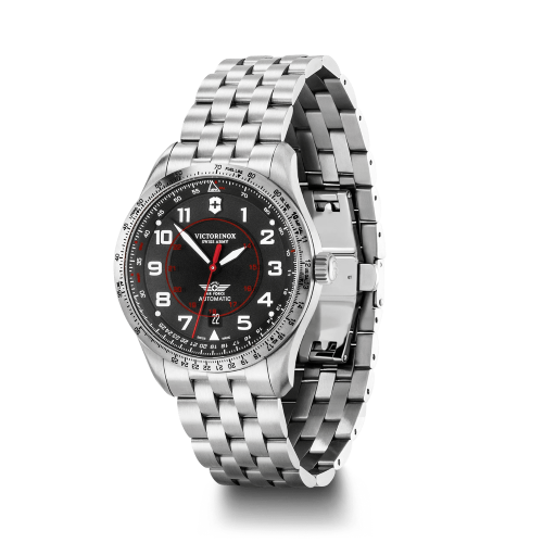 Watch - VICTORINOX Airboss Mechanical 42mm Bracelet Black Dial