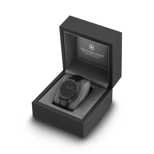 Watch - VICTORINOX Alliance 40mm Black Leather Strap Black Dial