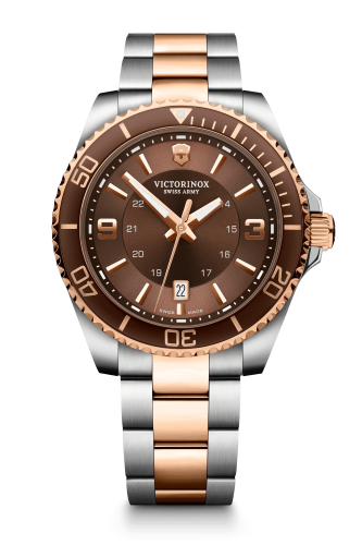 Watch - VICTORINOX Maverick 43mm SS Bracelet Brown Dial