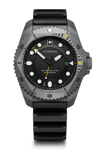Watch - VICTORINOX Dive Pro 43mm Black Paracord Strap Black Dial